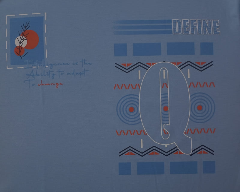 Light Blue Stylish T-Shirt