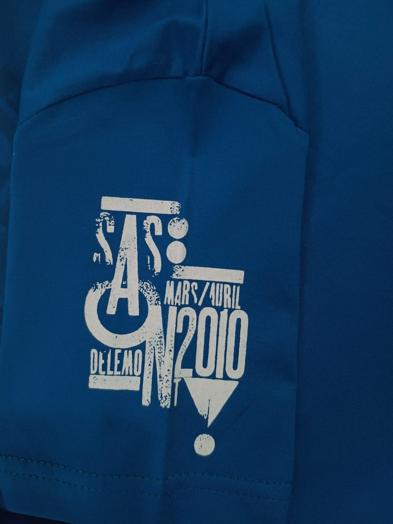 Blue Stylish T-Shirt (Front & One Sleeve Printed)