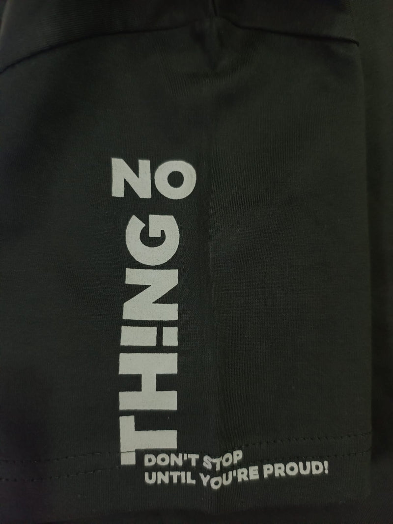 Dark Green Stylish T-Shirt (Front & One Sleeve Printed)