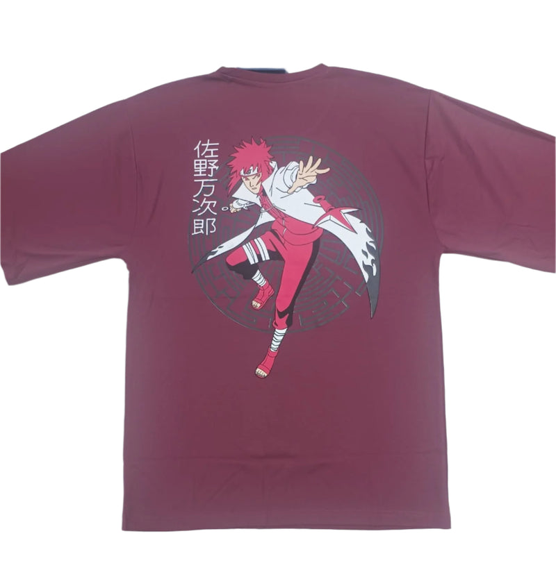 Vine Stylish T-Shirt Front & Back Printed Oversize (Down Shoulder)