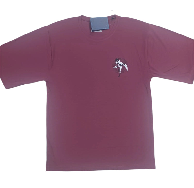 Vine Stylish T-Shirt Front & Back Printed Oversize (Down Shoulder)