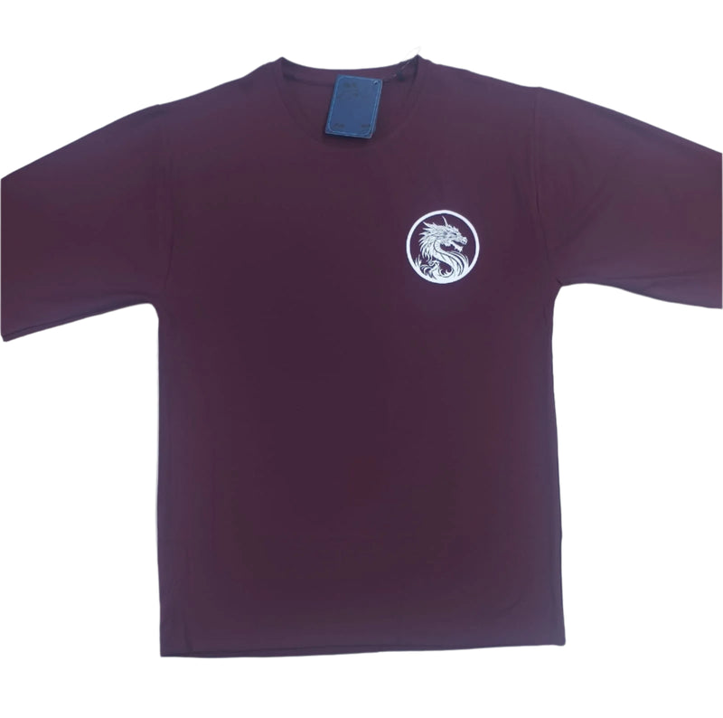 Vine Stylish T-Shirt Front & Back Printed Oversize (Down Shoulder)